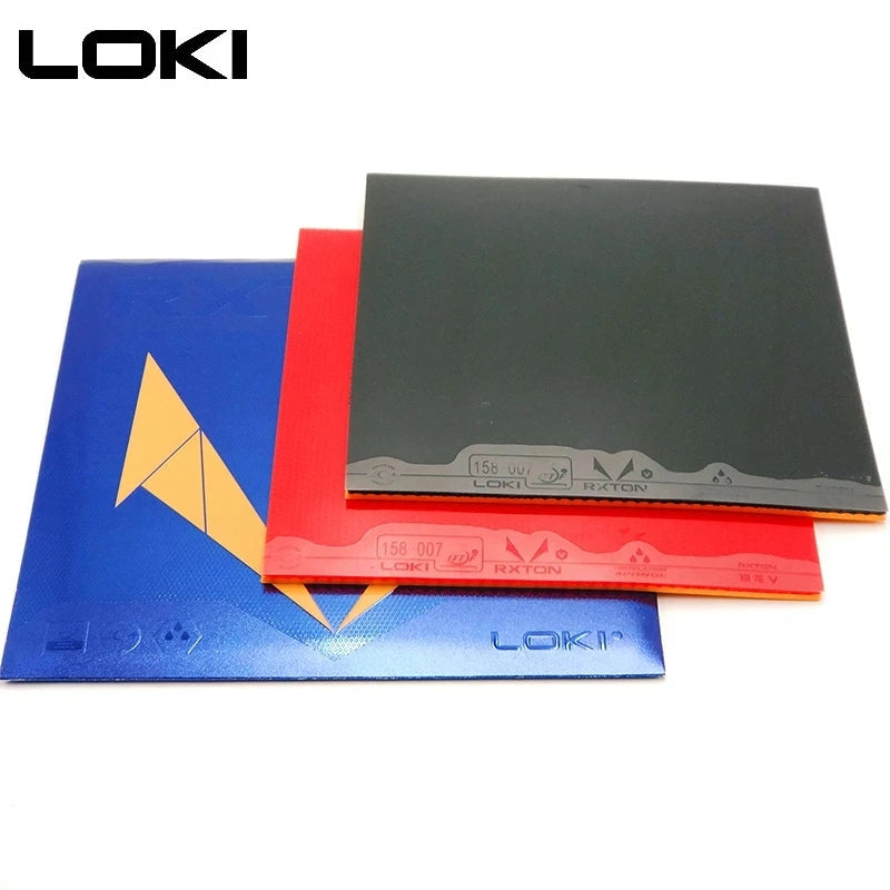 LOKI RXTON 5 High Elasticity Table Tennis Rubber Sticky Red Ping Pong Rubber Pips In High-density Sponge Black Pingpong Rubber GreatEagleInc