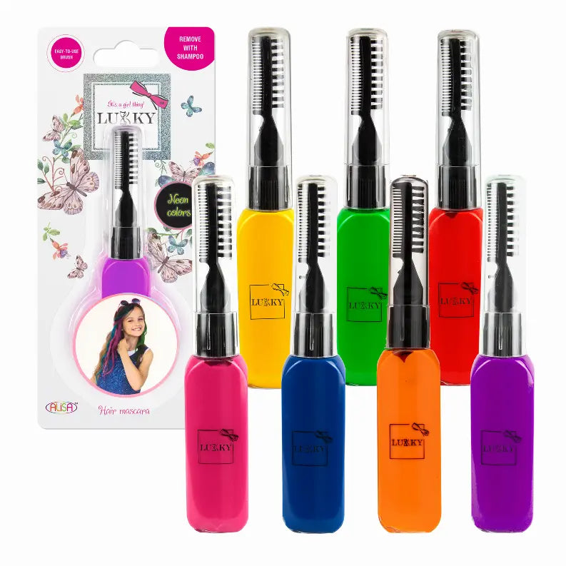 LUKKY Hair Mascara neon, x 0.51 fl.oz, 12 pieces Alisa Toys, Inc