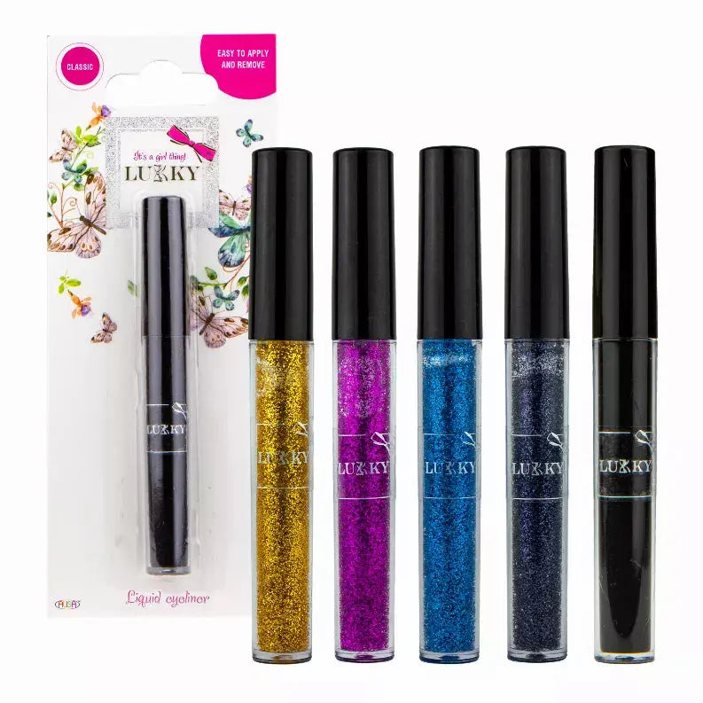 LUKKY Liquid eyeliner x 0.07 fl.oz., assortment of 12 pieces Alisa Toys, Inc