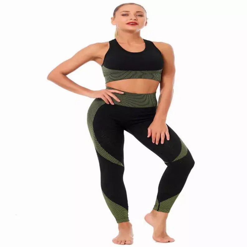 La Belle Fantastique Aura Padded Hollow High Waist Yoga Sport (2 Piece Set) La Belle Fantastique