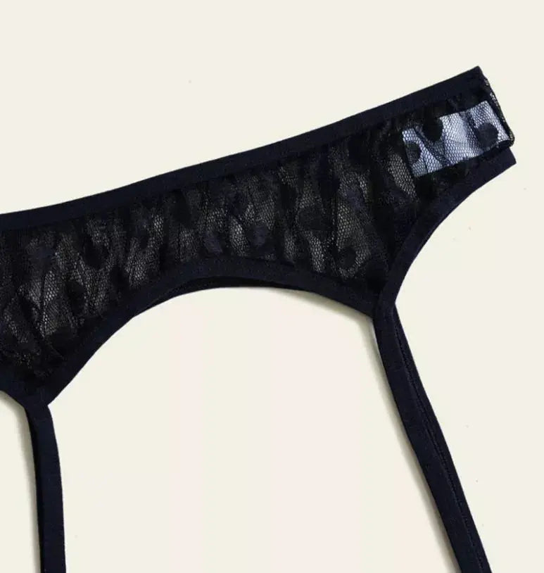 La Belle Fantastique Polka Dot Lace Lingerie (3 Piece Set) La Belle Fantastique