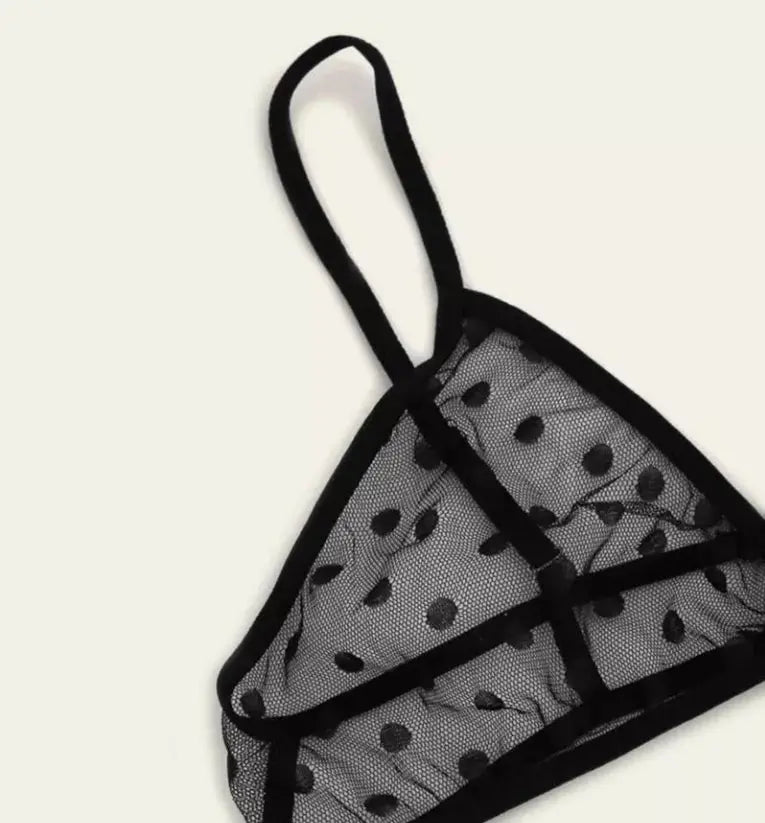 La Belle Fantastique Polka Dot Lace Lingerie (3 Piece Set) La Belle Fantastique