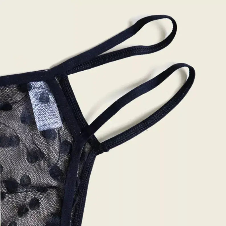 La Belle Fantastique Polka Dot Lace lingerie (3 Piece Set) La Belle Fantastique