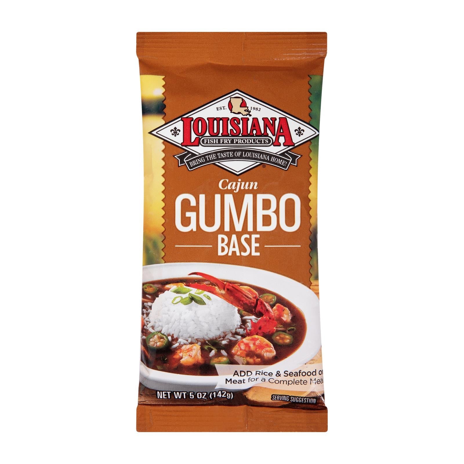 La Fish Fry Cajun Gumbo - Mix - Case Of 24 - 5 Oz. Louisiana Fish Fry