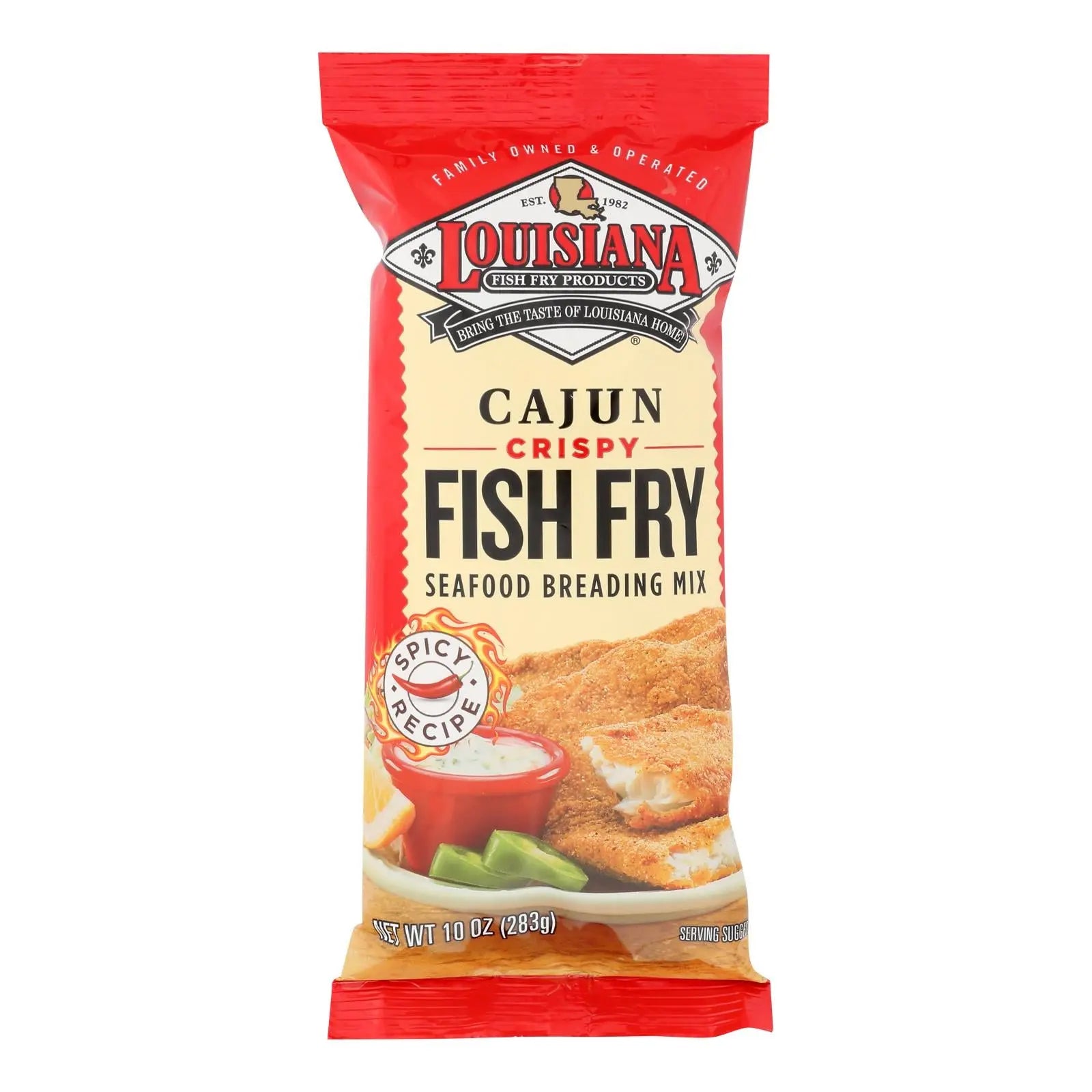 La Fish Fry Fish Fry - Cajun - Case Of 12 - 10 Oz Louisiana Fish Fry