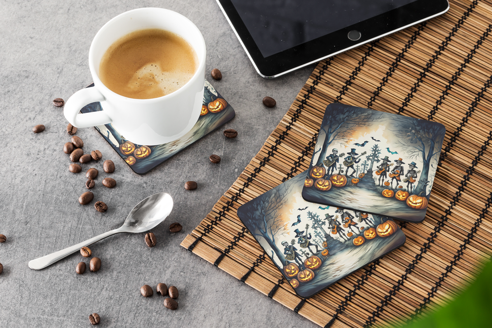 La Llorona Skeleton Spooky Halloween Foam Coasters Caroline's Treasures
