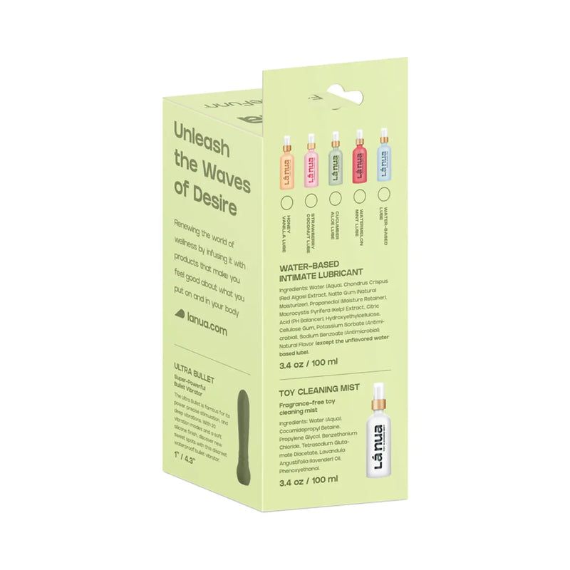 La Nua Gift Bag 4 Ultra Bullet + 100Ml Mist Toy Cleaner + 100Ml Honey Vanilla Lube La Nua