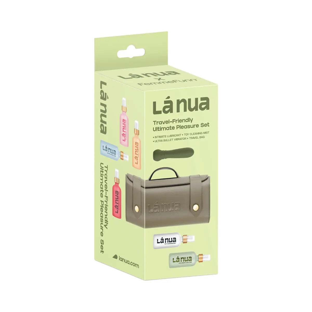 La Nua Gift Bag 4 Ultra Bullet + 100Ml Mist Toy Cleaner + 100Ml Honey Vanilla Lube La Nua