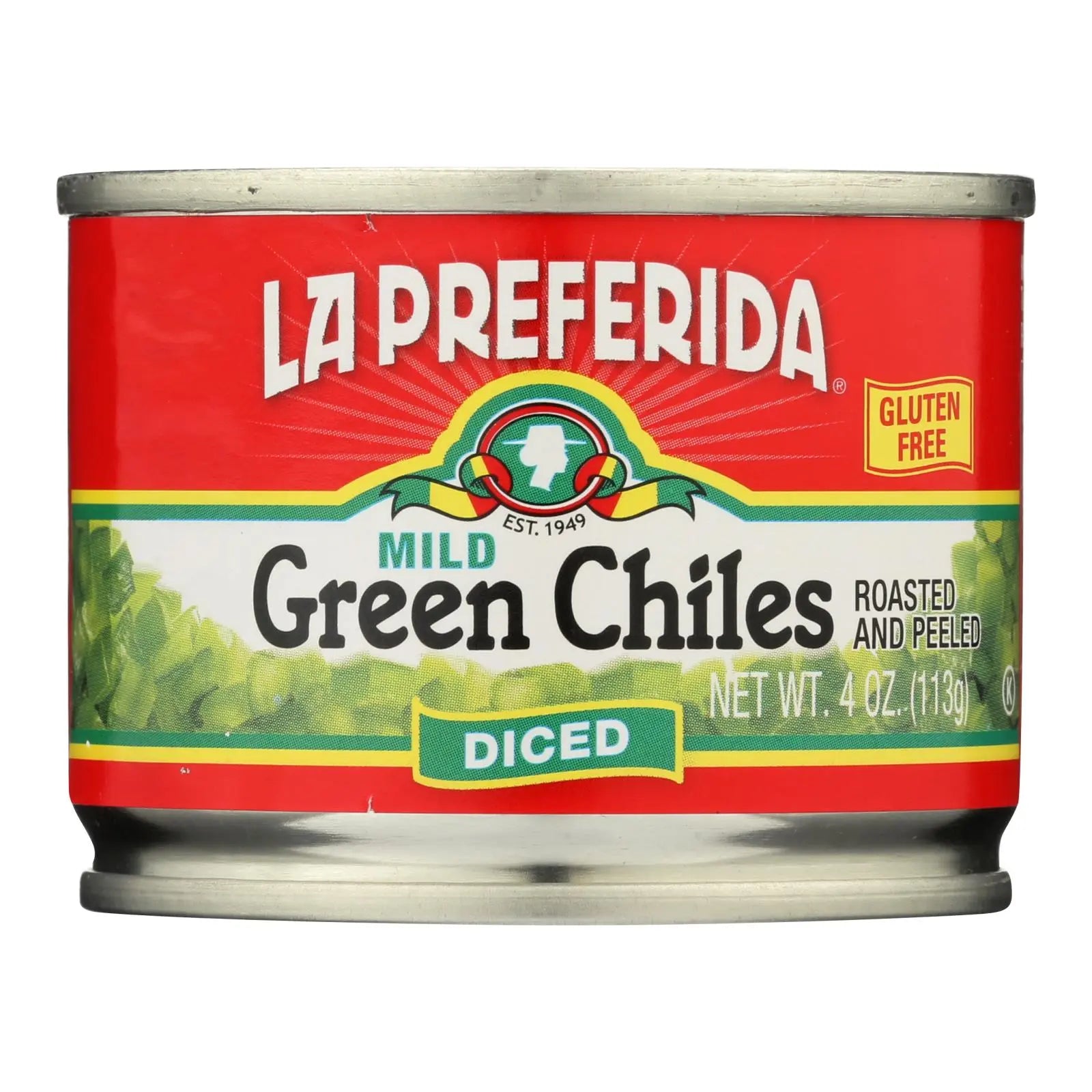 La Preferida Green Chiles - Diced - Case Of 24 - 4 Oz. La Preferida