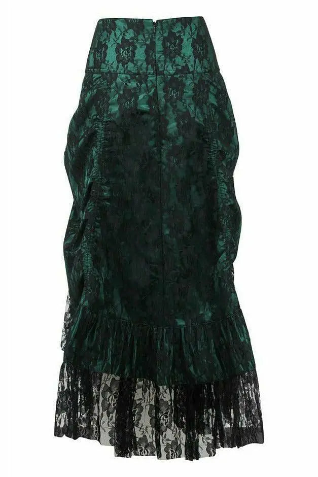 Lace Overlay Ruched Bustle Skirt Daisy Corsets