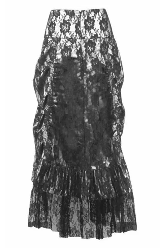 Lace Overlay Ruched Bustle Skirt Daisy Corsets