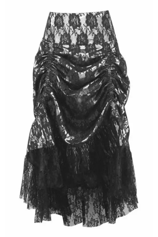 Lace Overlay Ruched Bustle Skirt Daisy Corsets