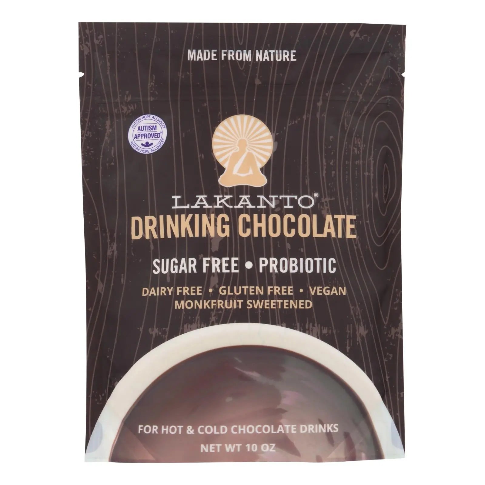 Lakanto Drinking Chocolate  - Case Of 8 - 10 Oz Lakanto