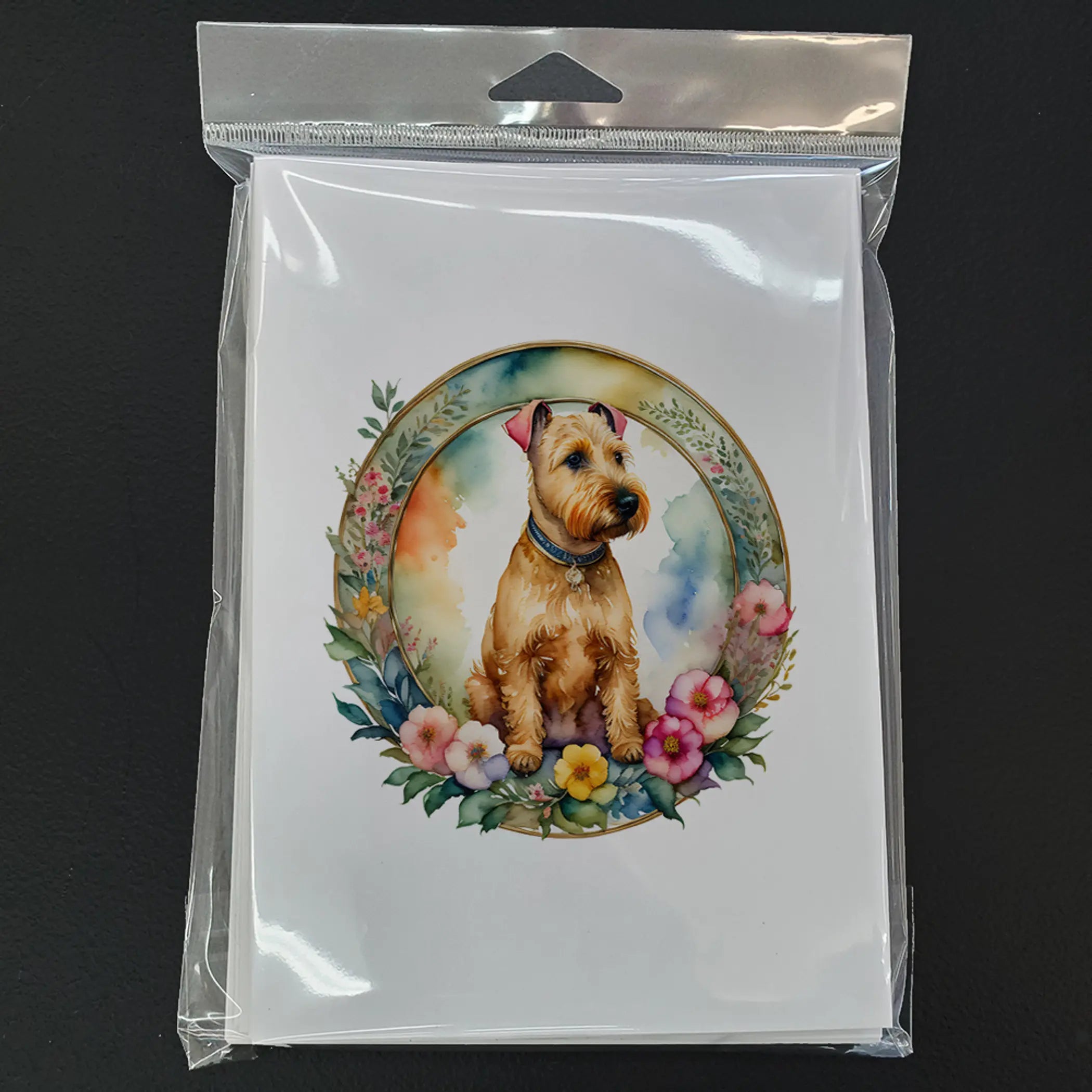 Lakeland Terrier and Flowers Greeting Cards Pack of 8 Caroline's Treasures