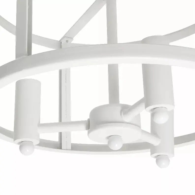 Lalia Home 3-Light 13" Industrial Farmhouse Glass and Metallic Accented Semi-flushmount All The Rages, Inc.