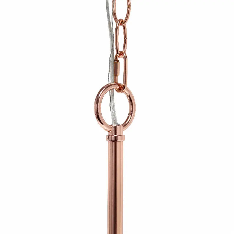Lalia Home 3-Light 15" Classic Contemporary Clear Glass and Metal Hanging Pendant Chandelier All The Rages, Inc.