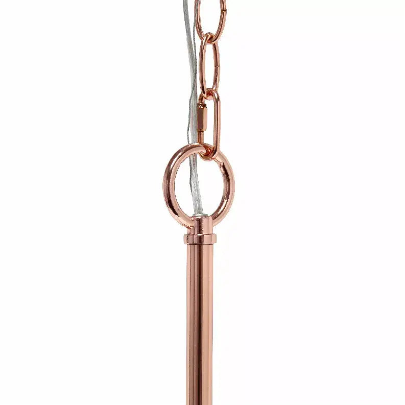 Lalia Home 3-Light 15" Classic Contemporary Clear Glass and Metal Hanging Pendant Chandelier All The Rages, Inc.