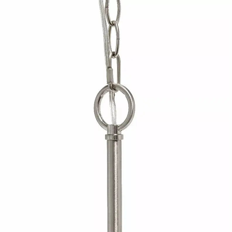Lalia Home 3-Light 15" Classic Contemporary Clear Glass and Metal Hanging Pendant Chandelier All The Rages, Inc.