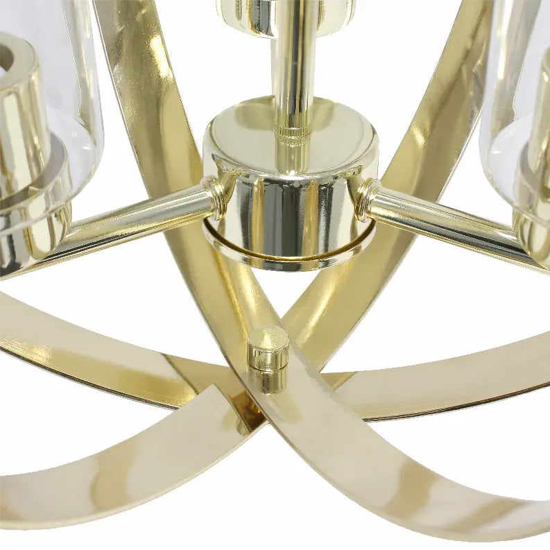 Lalia Home 3-Light 18" Adjustable Industrial Globe Hanging Metal and Clear Glass Ceiling Pendant All The Rages, Inc.