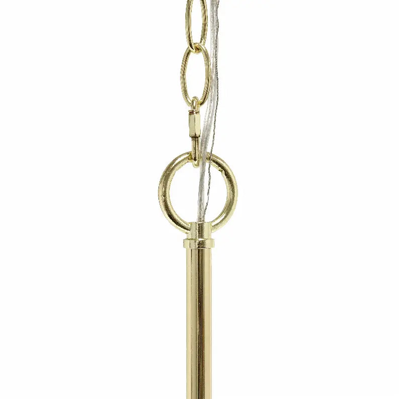 Lalia Home 3-Light 18" Adjustable Industrial Globe Hanging Metal and Clear Glass Ceiling Pendant All The Rages, Inc.