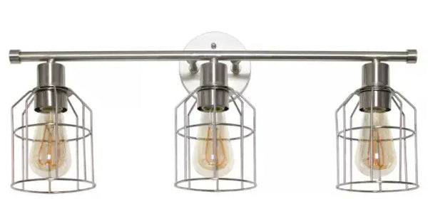 Lalia Home 3 Light Industrial Wired Vanity Light All The Rages, Inc.