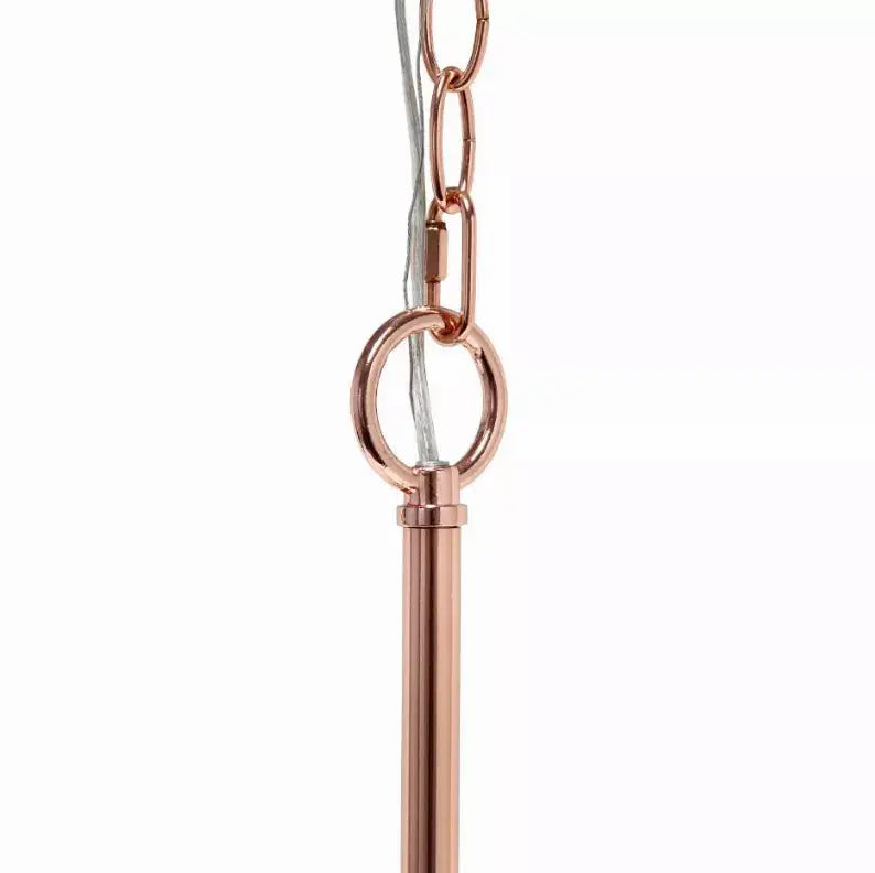 Lalia Home 5-Light 20.5" Classic Contemporary Clear Glass and Metal Hanging Pendant Chandelier All The Rages, Inc.