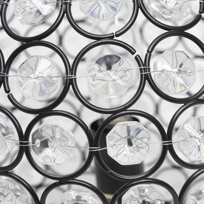 Lalia Home Elipse Medium Contemporary Metal Crystal Round Sphere Glamourous Orb Table Lamp All The Rages, Inc.