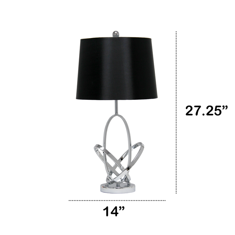 Lalia Home Glossy State-of-the-Art Modern Entwined Table Lamp for Living Room, Bedroom, Study, Office, Entryway, Dining Room All the Rages