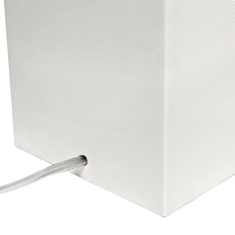 Lalia Home Lexington Leather Base Modern Home Decor Bedside Table Lamp All The Rages, Inc.