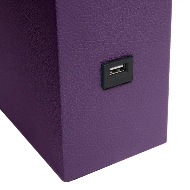 Lalia Home Lexington Leather Base Modern Home Decor Bedside Table Lamp with USB Charging Port All The Rages, Inc.