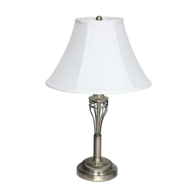 Lalia Home Perennial Roma Classic 3 Piece Metal Lamp Set (2 Table Lamps, 1 Floor Lamp) All The Rages, Inc.