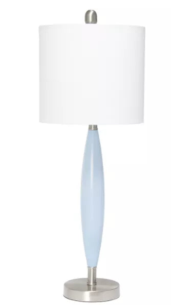 Lalia Home Stylus Table Lamp with White Fabric Shade All The Rages, Inc.
