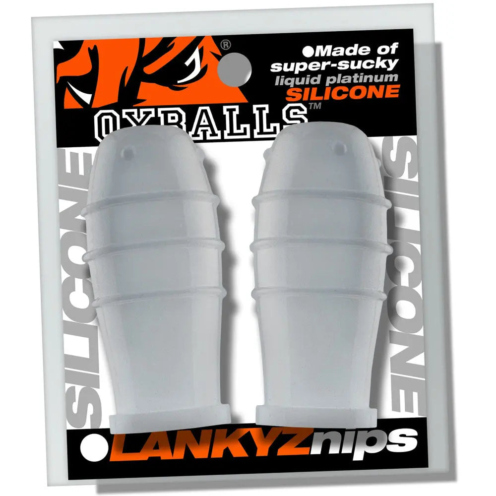 Lankyz Silicone Nipsuckers - Clear Silicone Oxballs
