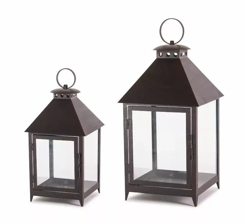 Lantern (Set of 2) 11.75"H, 16"H Iron Melrose Intl.