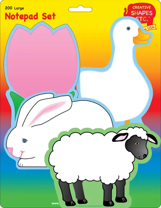 Large Notepad Set Creative Shapes