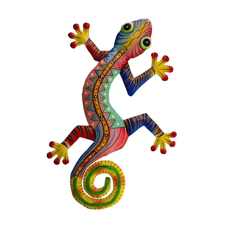 Large Painted Gecko #1 Le Primitif Galleries