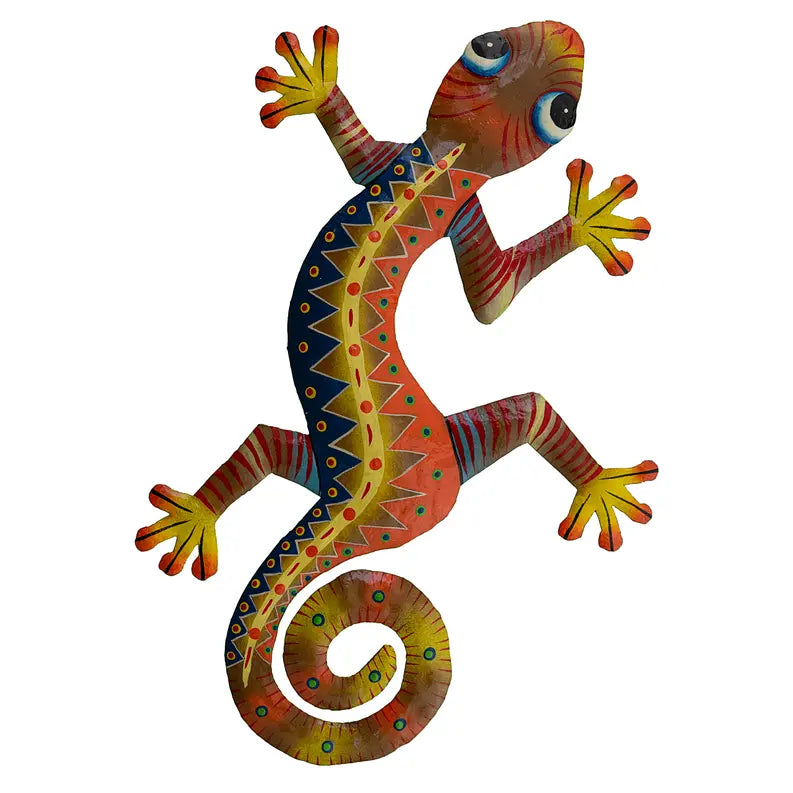 Large Painted Gecko #3 Le Primitif Galleries