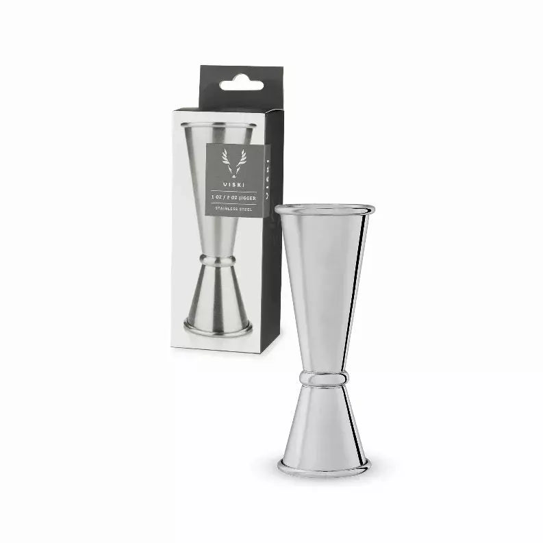 Large Stainless Steel Japanese Style Jigger By Viski True Brands