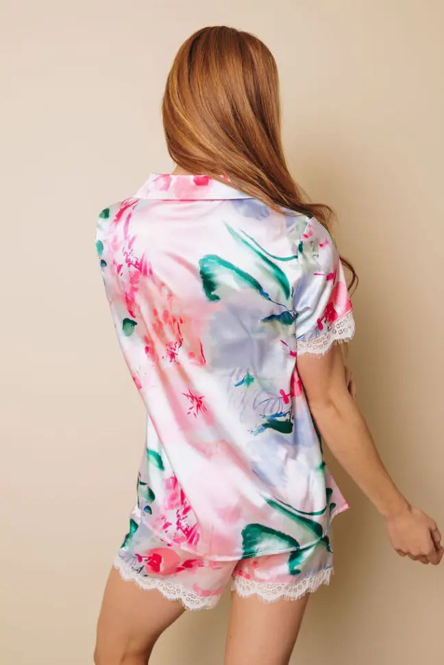 Larkin Floral Pajamas Set Stay Warm in Style