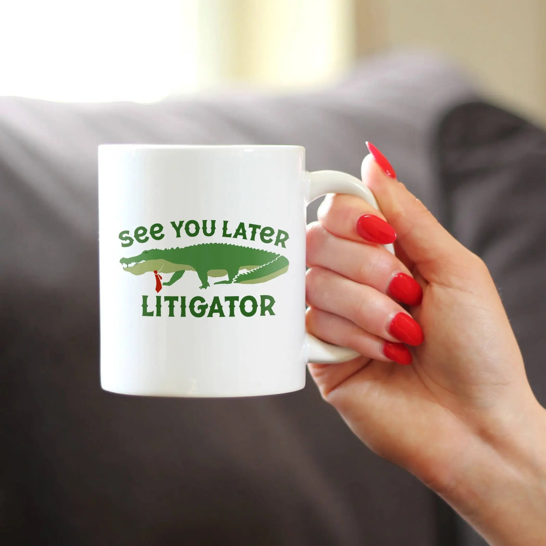 Later Litigator Coffee Mug - Funny Lawyer Gifts and Decor Bevvee