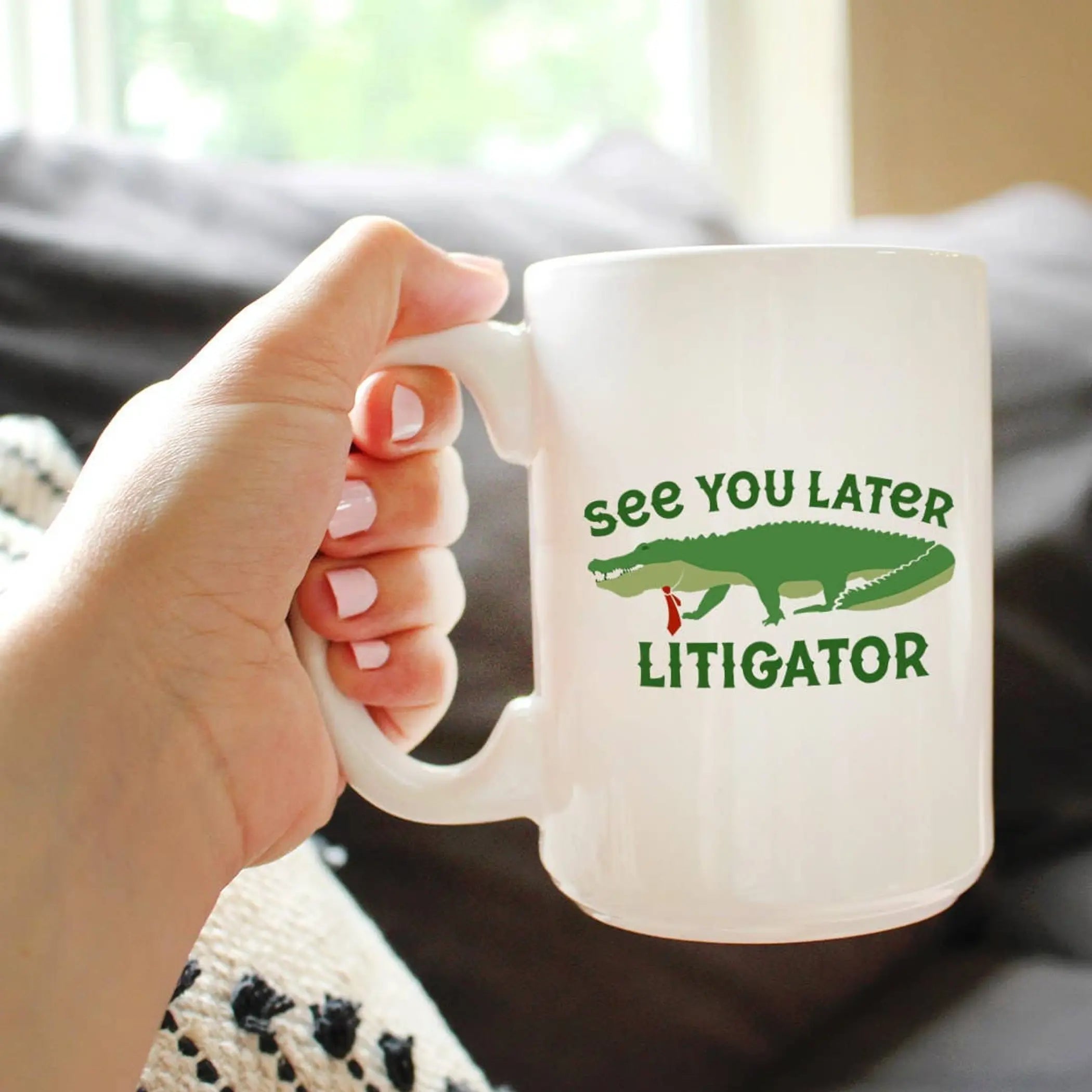 Later Litigator Coffee Mug - Funny Lawyer Gifts and Decor Bevvee