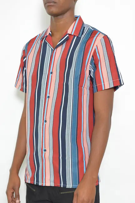 Latitude Striped Button Up WEIV