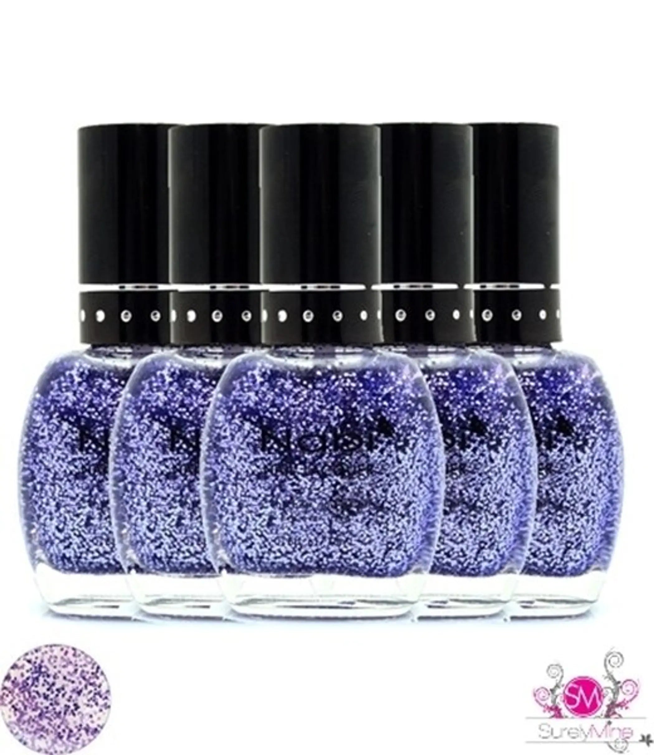 Lavendar Glitter Nabi Nail Polish SurelyMine