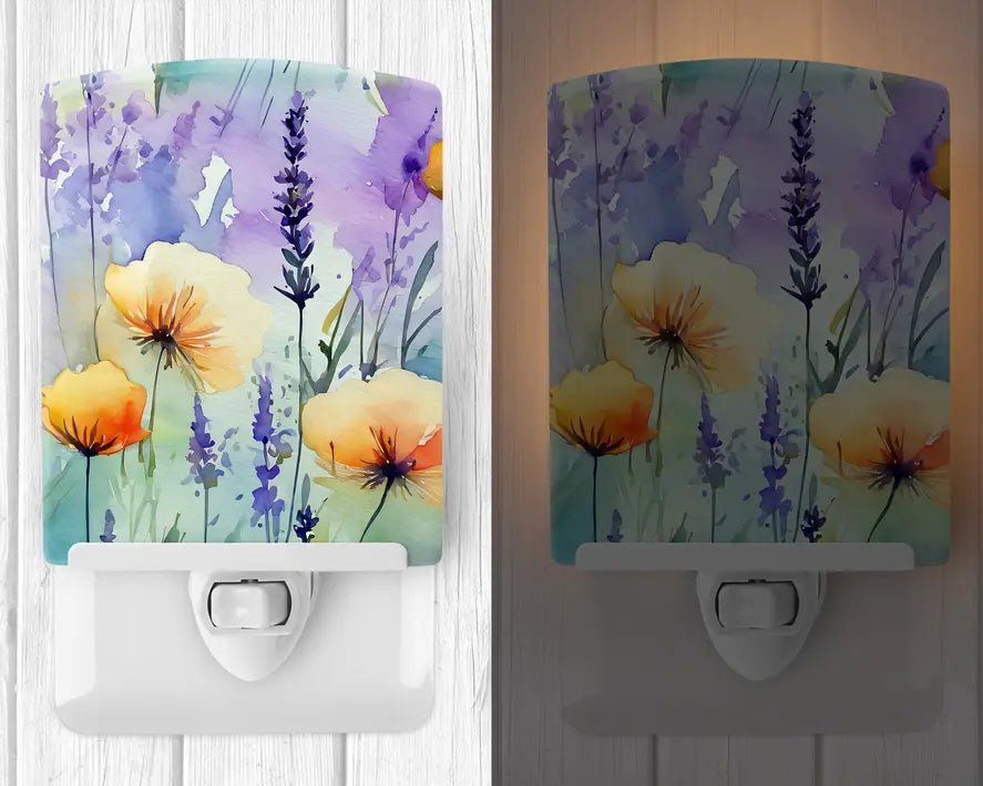 Lavender Ceramic Night Light Caroline's Treasures