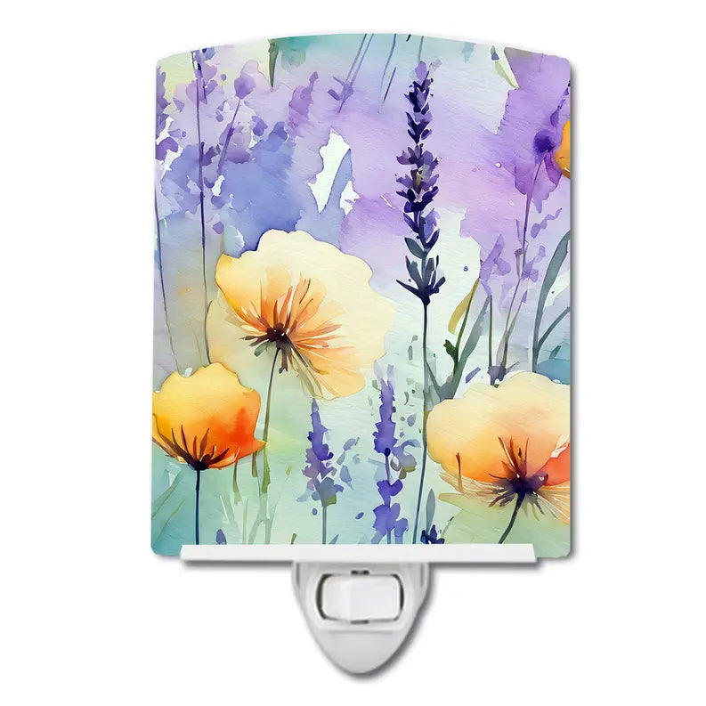 Lavender Ceramic Night Light Caroline's Treasures