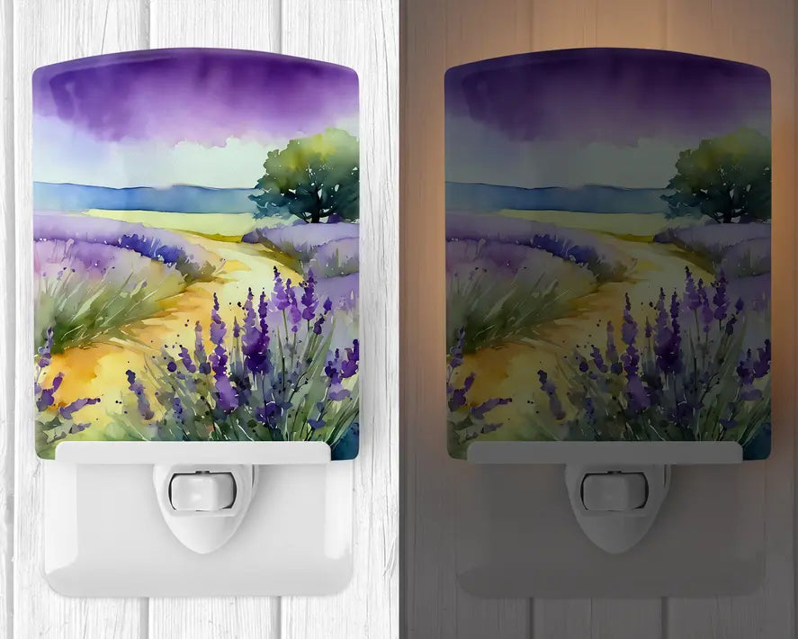 Lavender Ceramic Night Light Caroline's Treasures