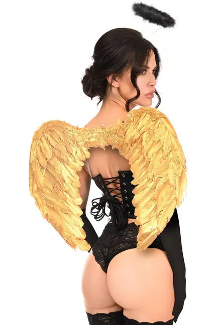 Lavish 4 PC Golden Angel Corset Costume Daisy Corsets