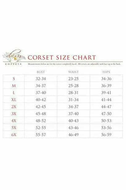 Lavish Brocade Open Cup Waist Cincher Daisy Corsets