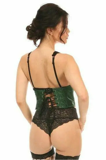 Lavish Brocade Open Cup Waist Cincher Daisy Corsets