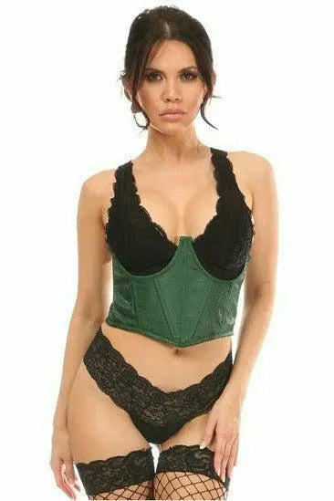 Lavish Brocade Open Cup Waist Cincher Daisy Corsets